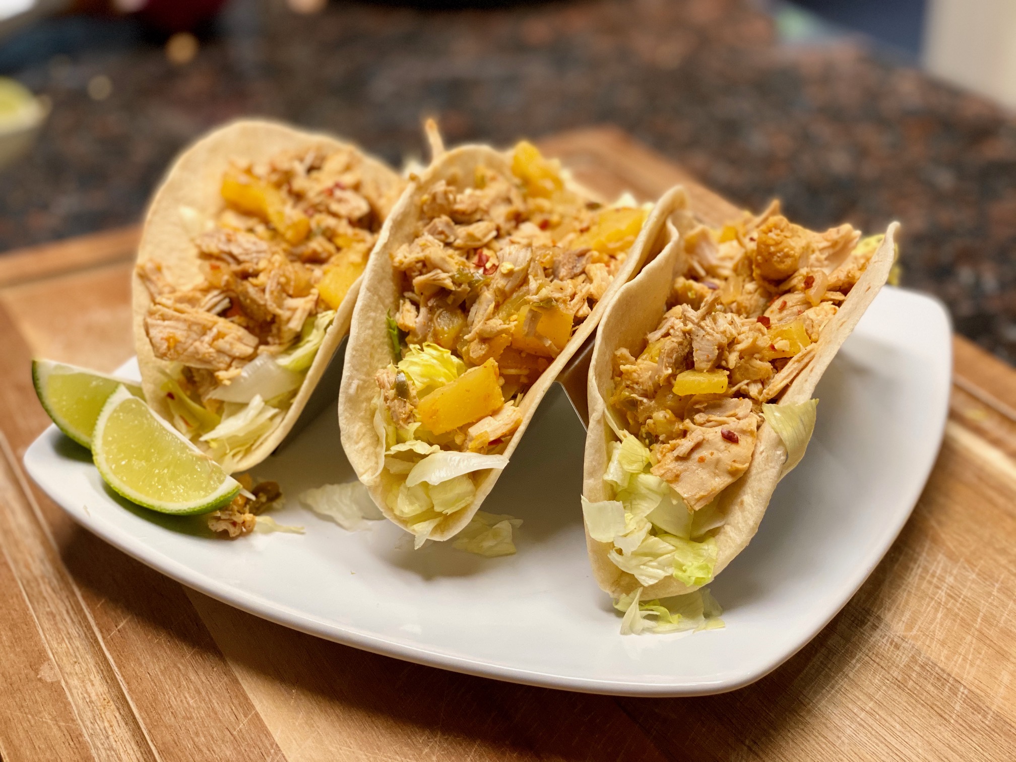 PINEAPPLE CHICKEN TACOS