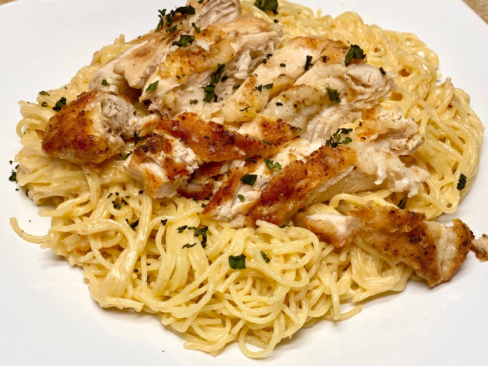 CRISPY LEMON CHICKEN PASTA