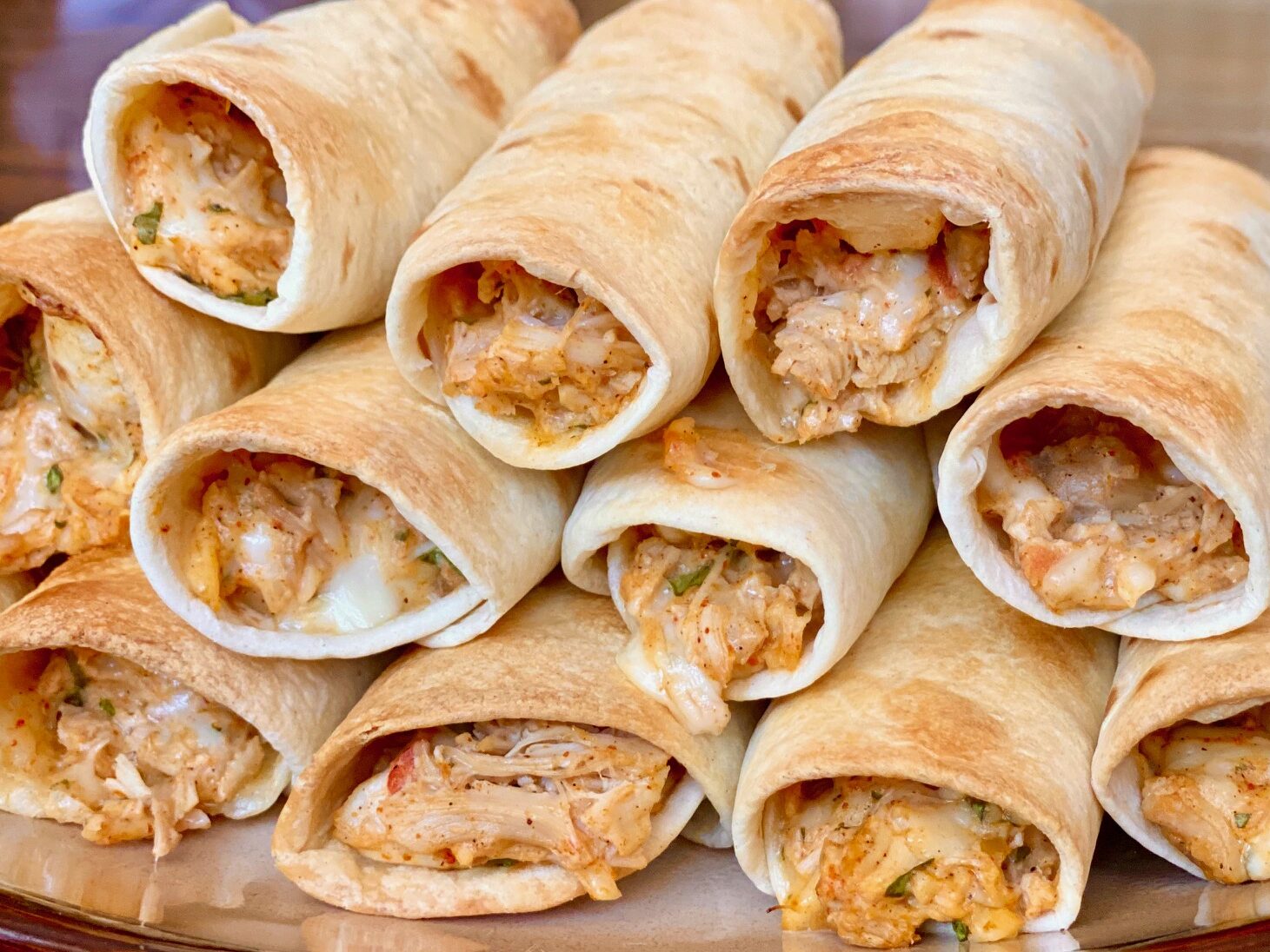 BAKED CHICKEN TAQUITOS