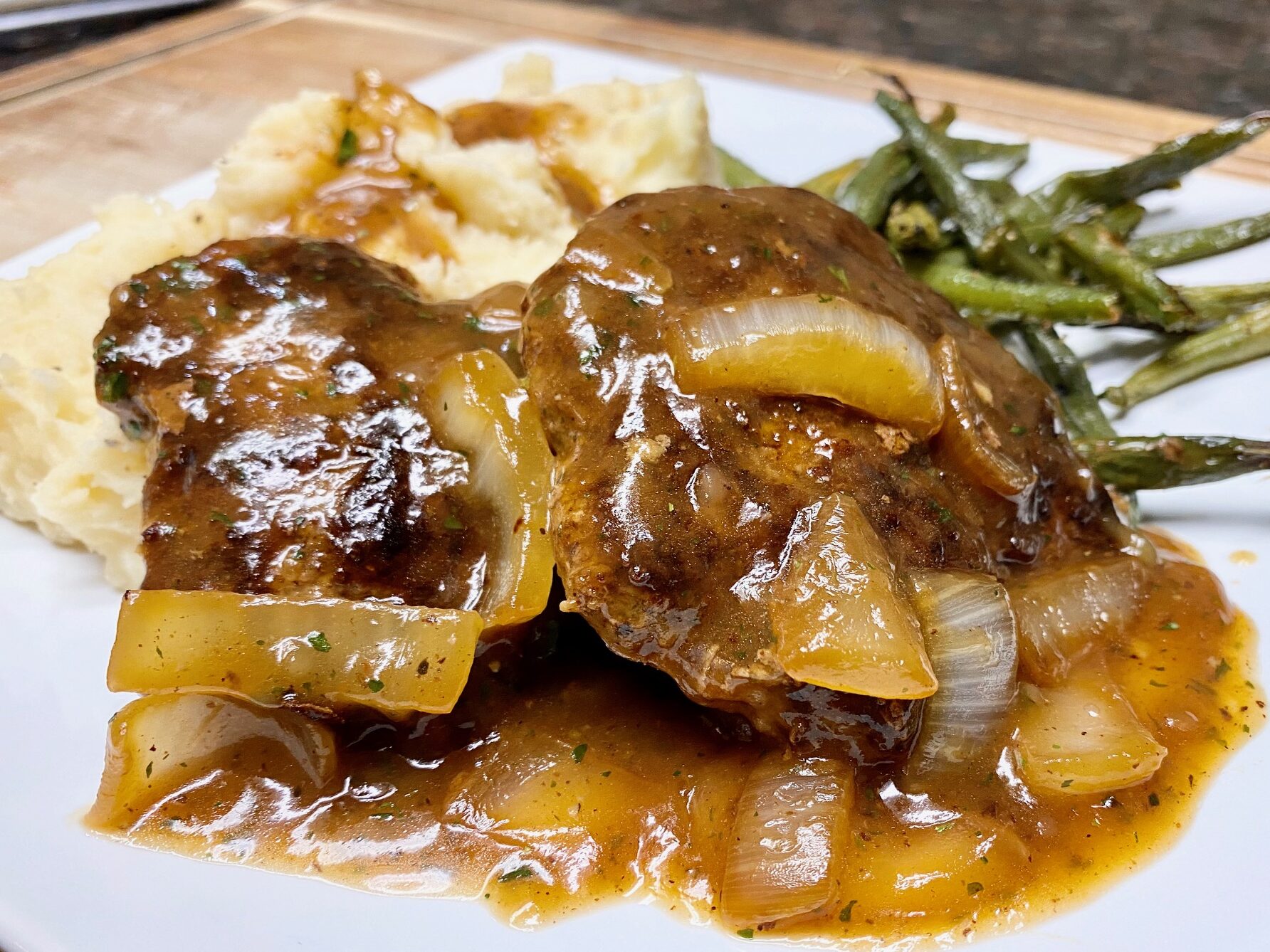 SALISBURY STEAK AND GRAVY