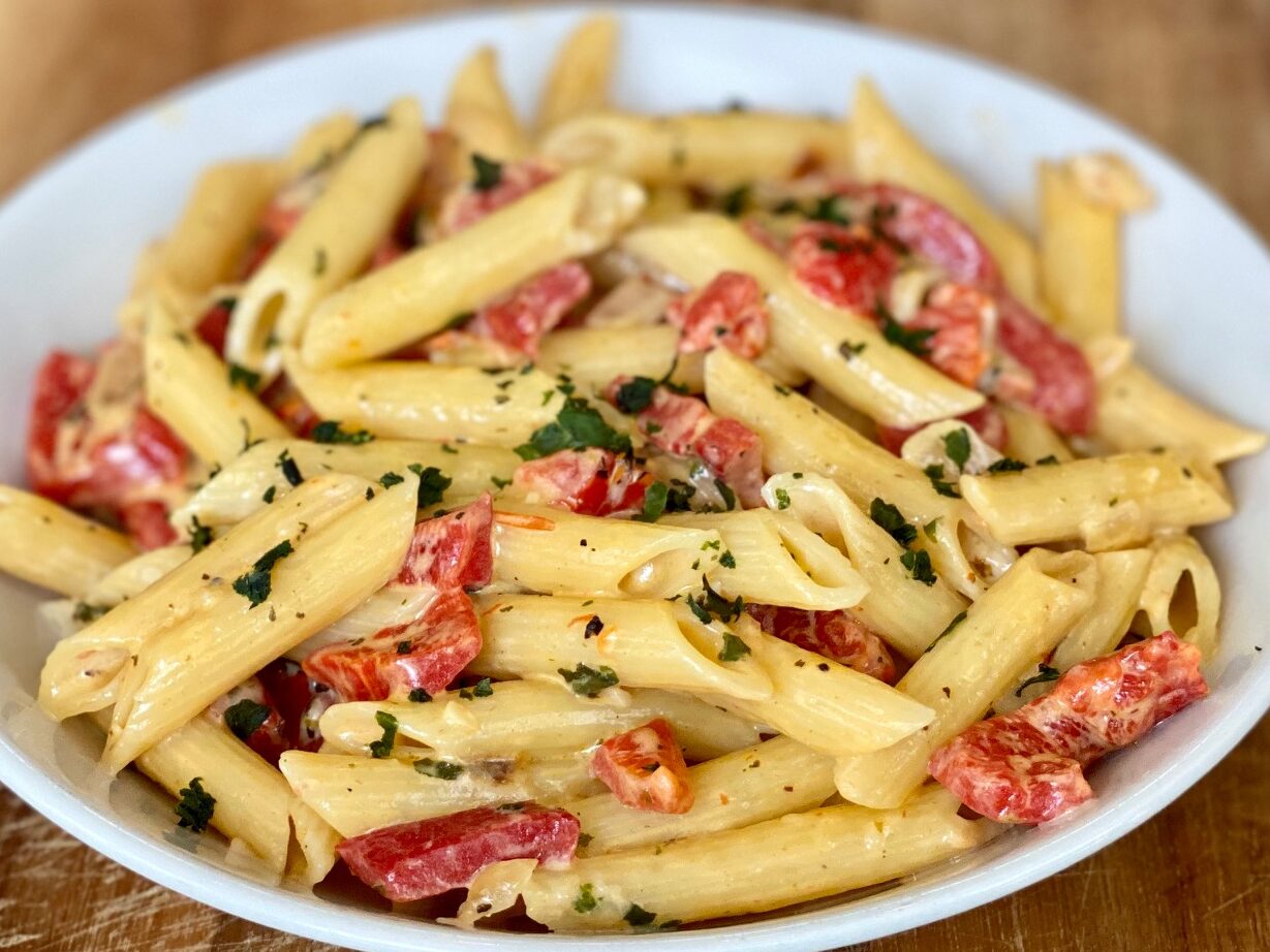 ROASTED RED PEPPER PASTA RECIPE