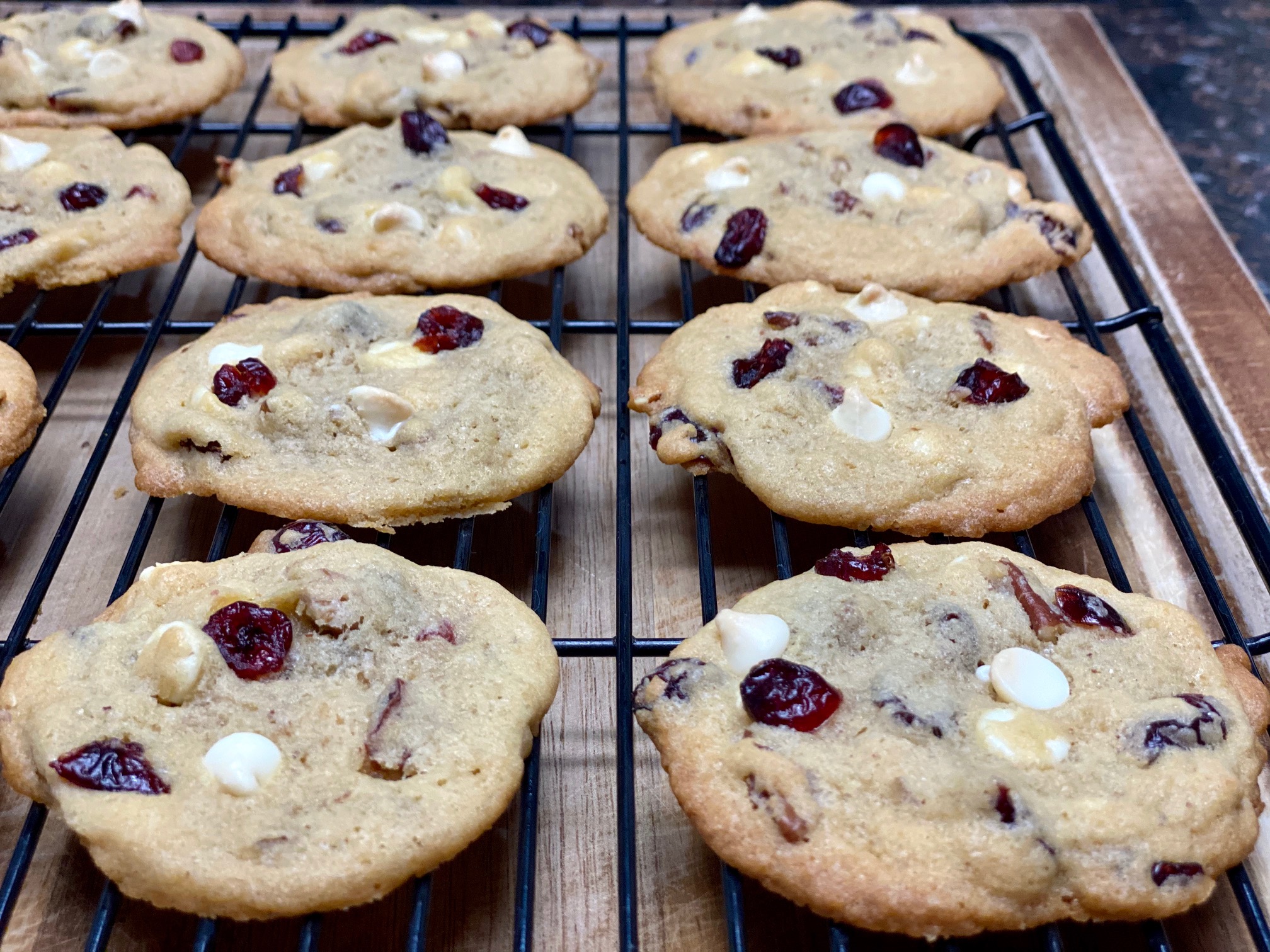 WHITE CHOCOLATE CRANBERRY PECAN COOKIES