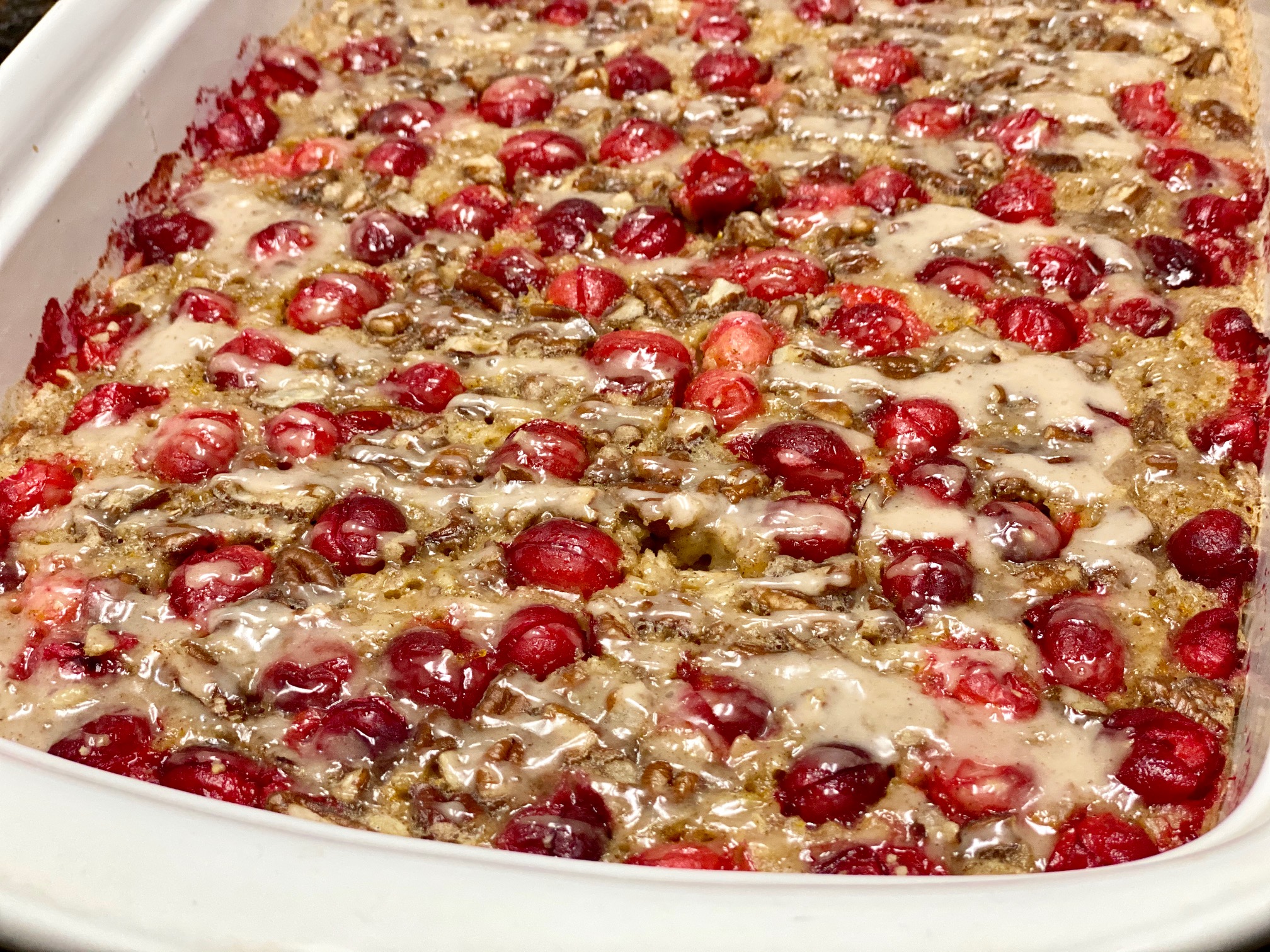 CRANBERRY MAPLE PECAN BAKED OATMEAL