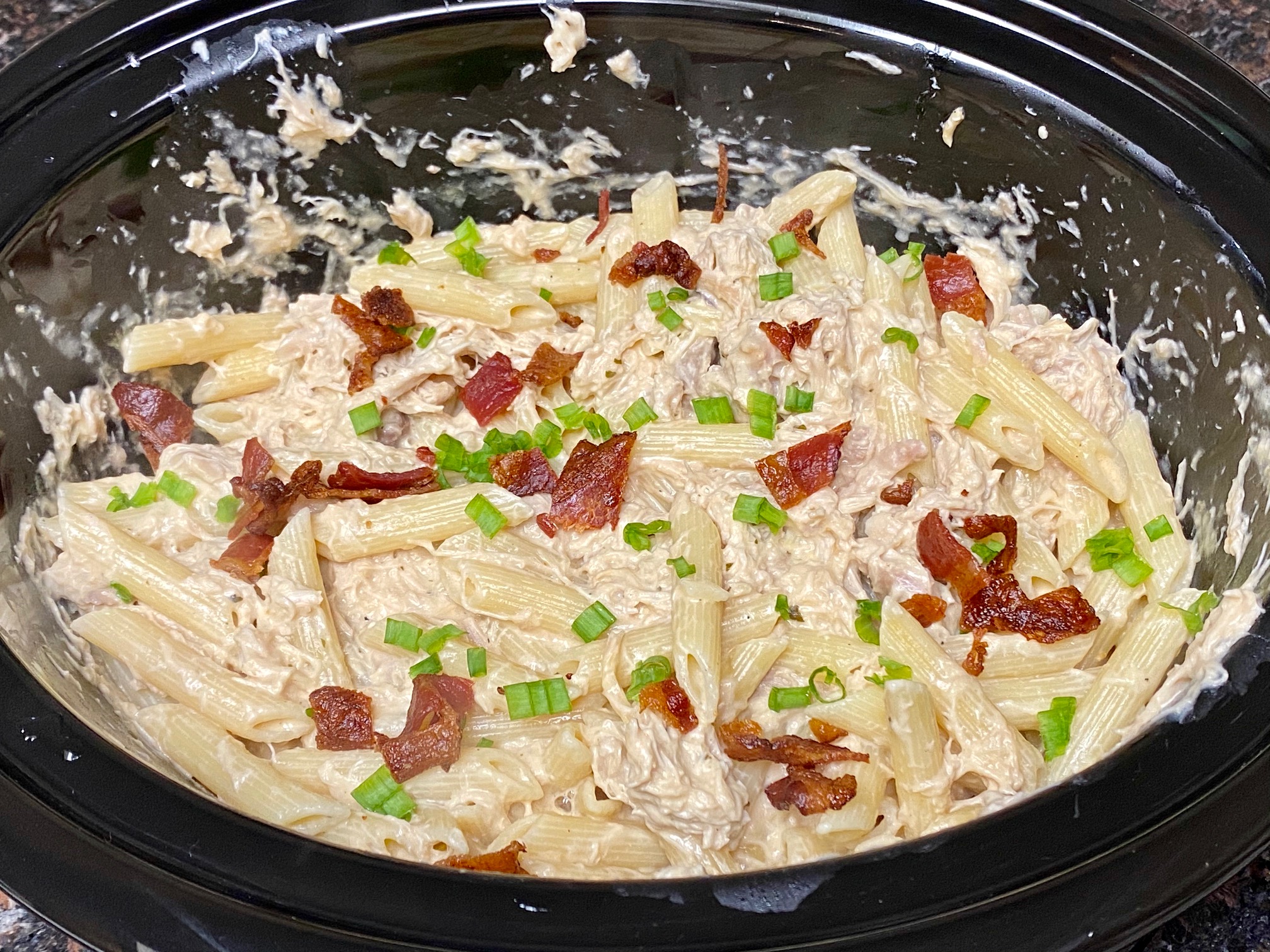 SLOW COOKER CRACK CHICKEN PASTA