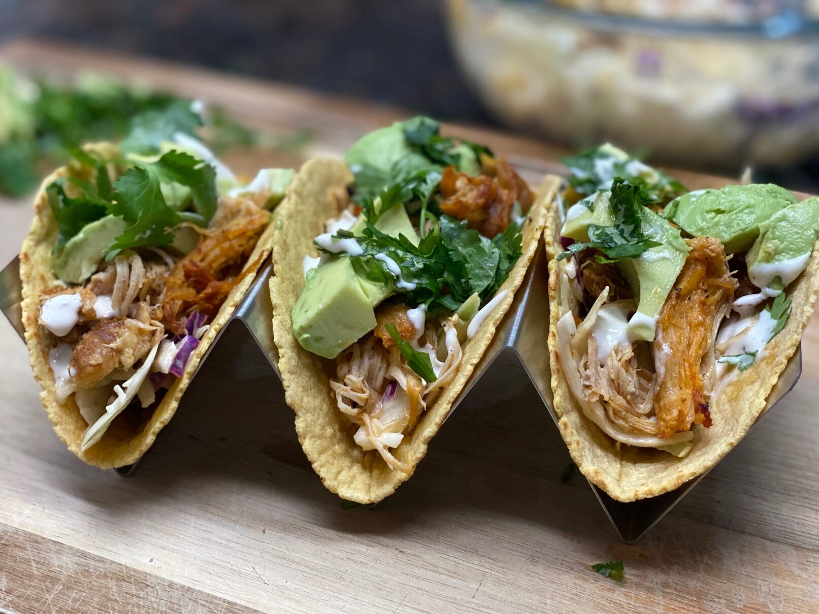 BUFFALO CHICKEN TACOS – INSTANT POT